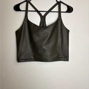 Abercrombie & Fitch Olive Crop Top